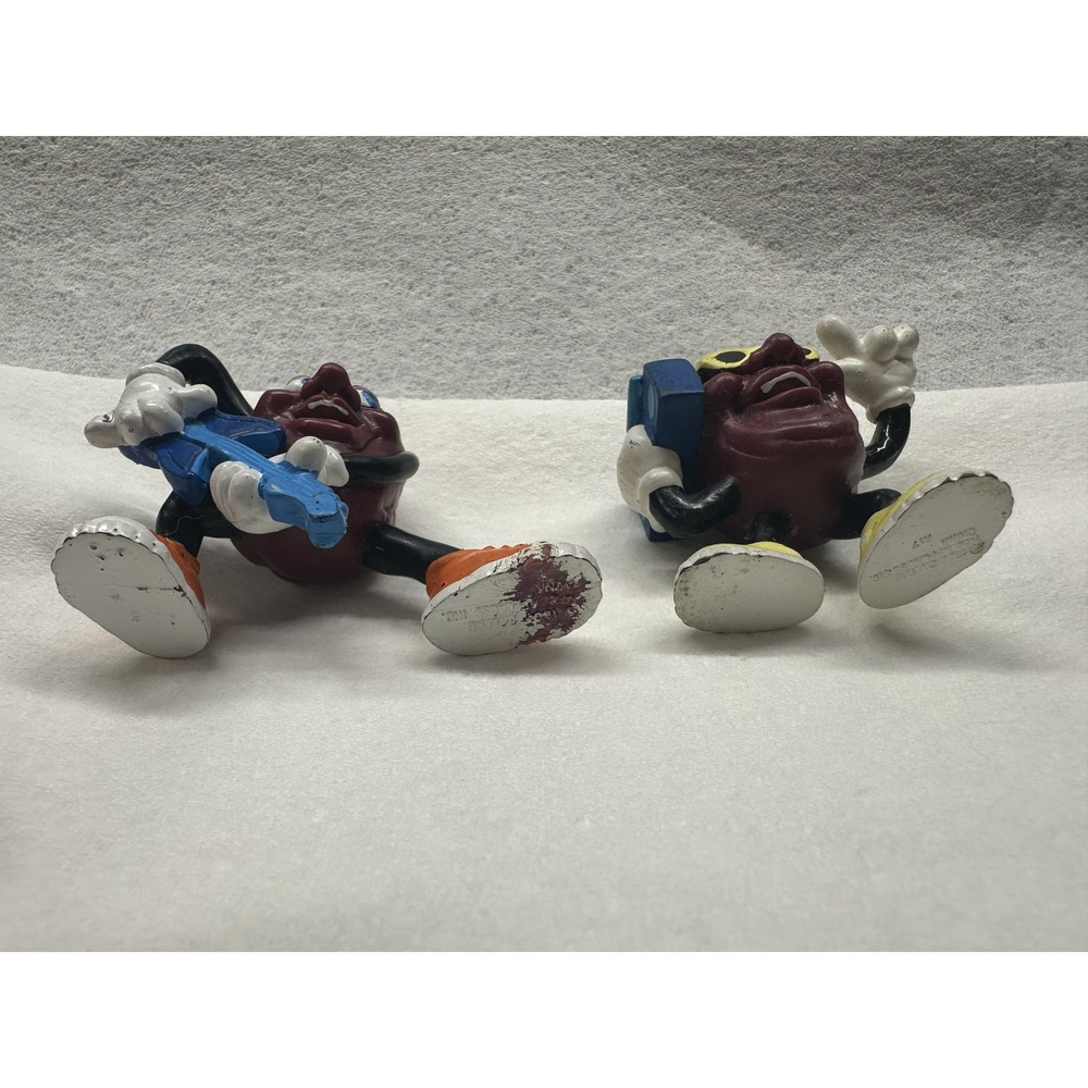 Vintage 1988 California Raisins Applause PVC Figures Guitar/Boombox Lot of 2 - Picture 3 of 5